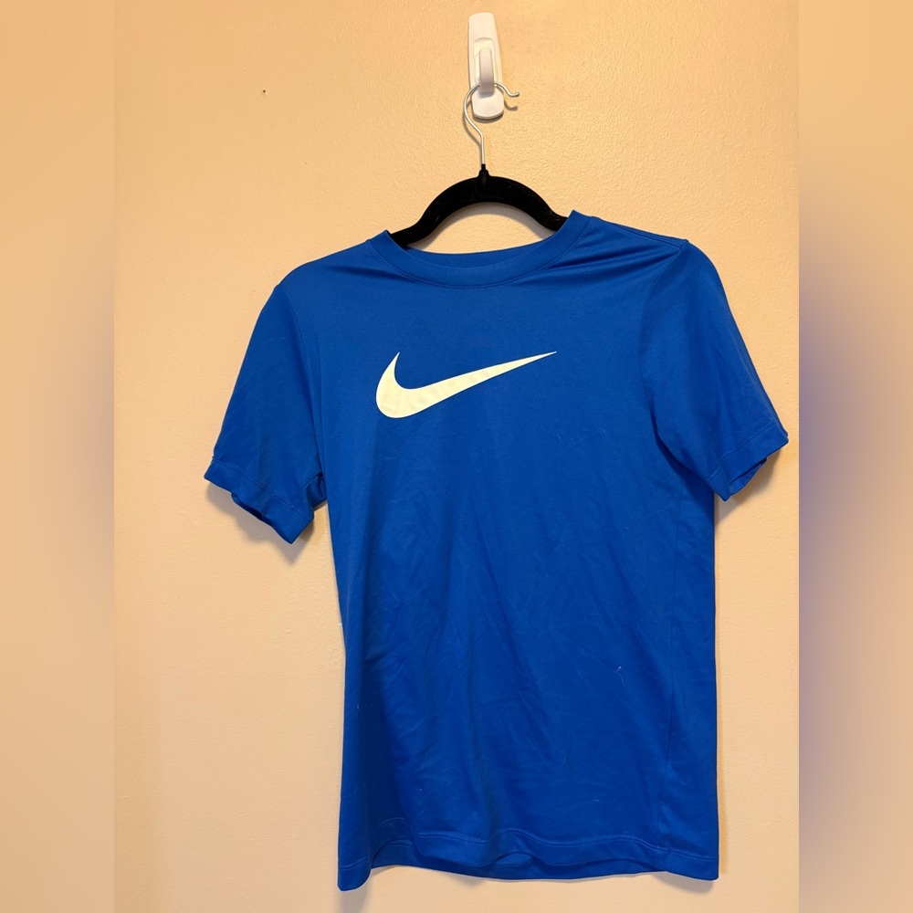 Nike Boy’s Royal Blue Tee with‎ White Logo
